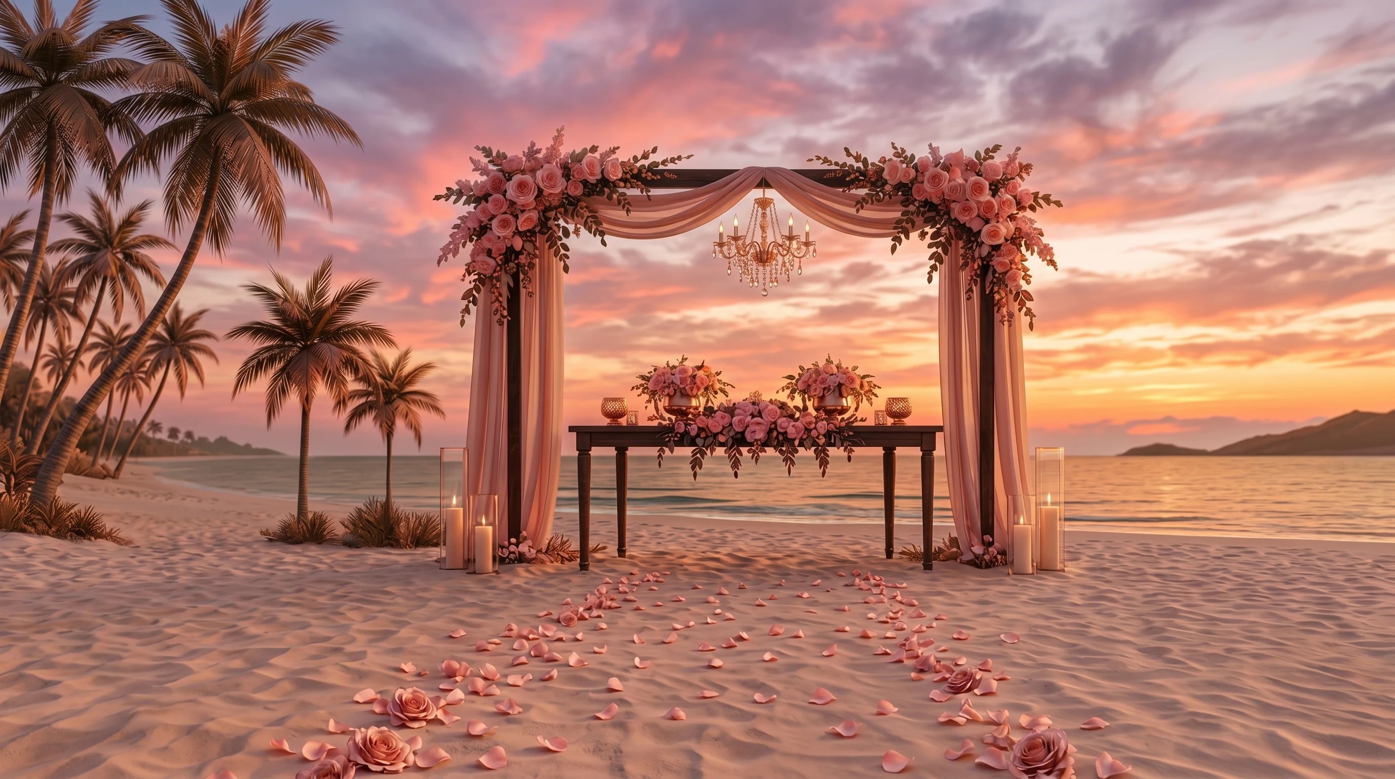 O altar — como ficou no dia